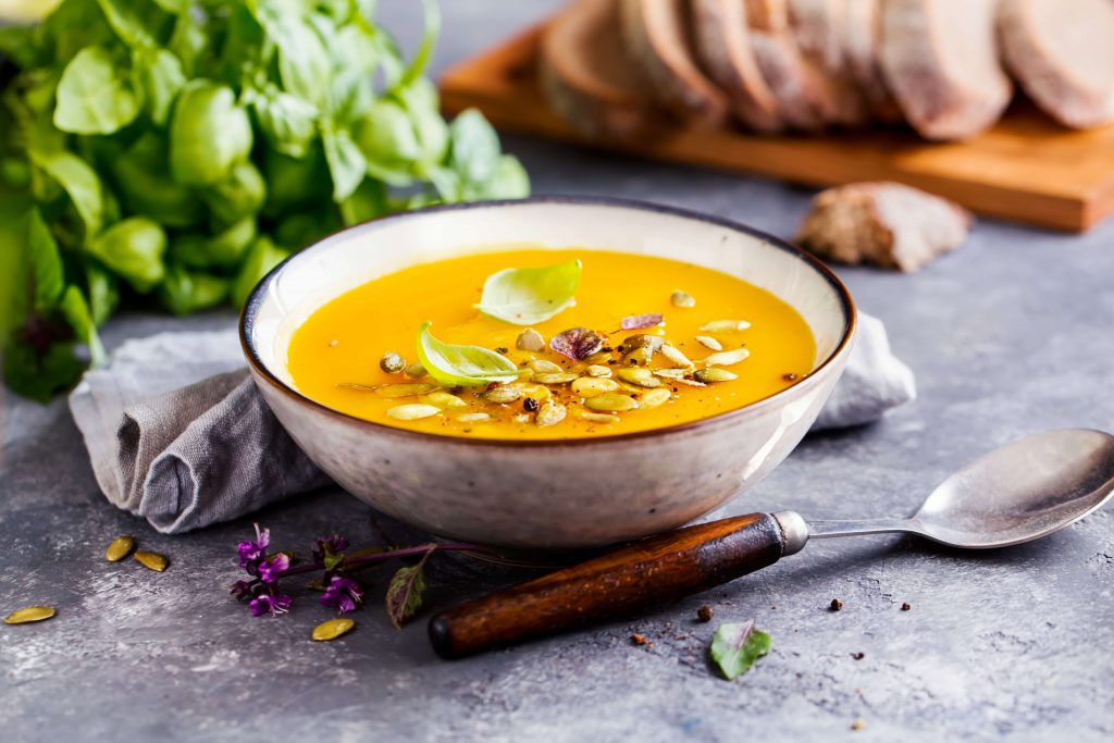 Deliciosa sopa de calabaza