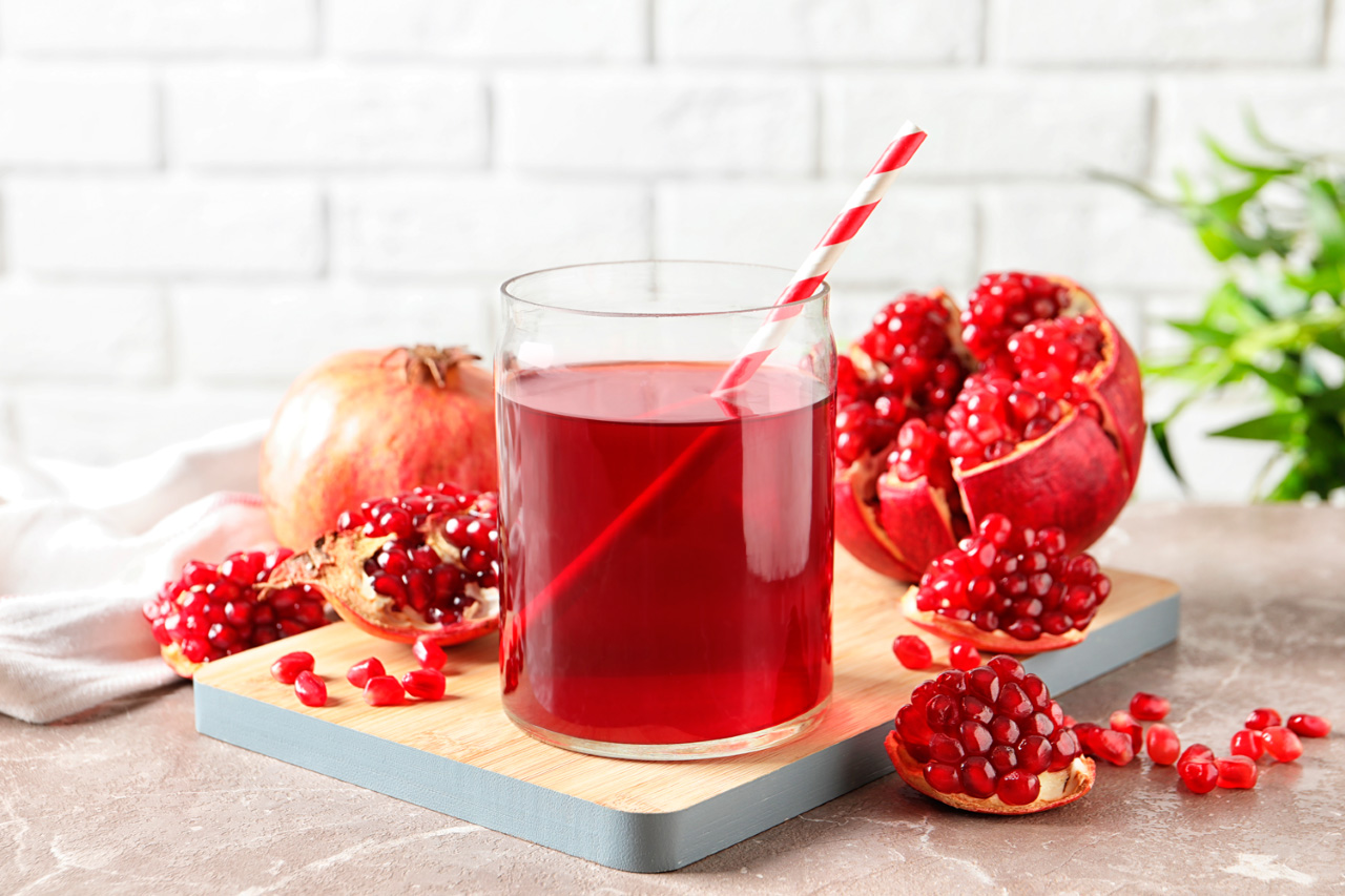 Jugo casero de granada