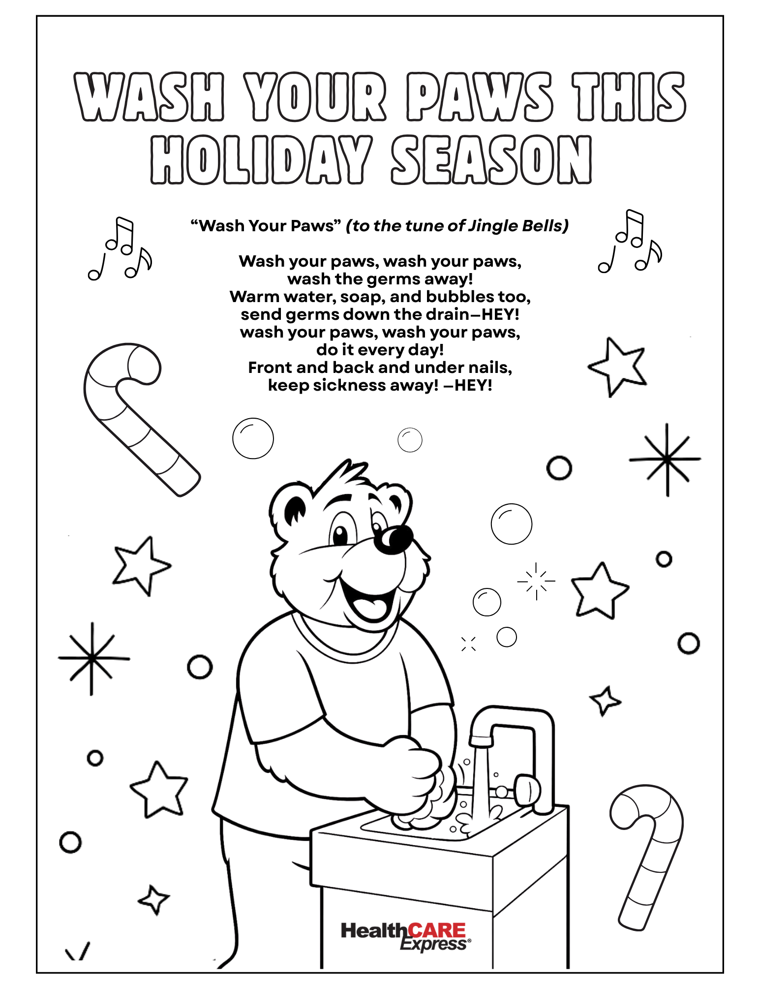 Wash Your Paws: A Fun Holiday Reminder to Keep Germs Away